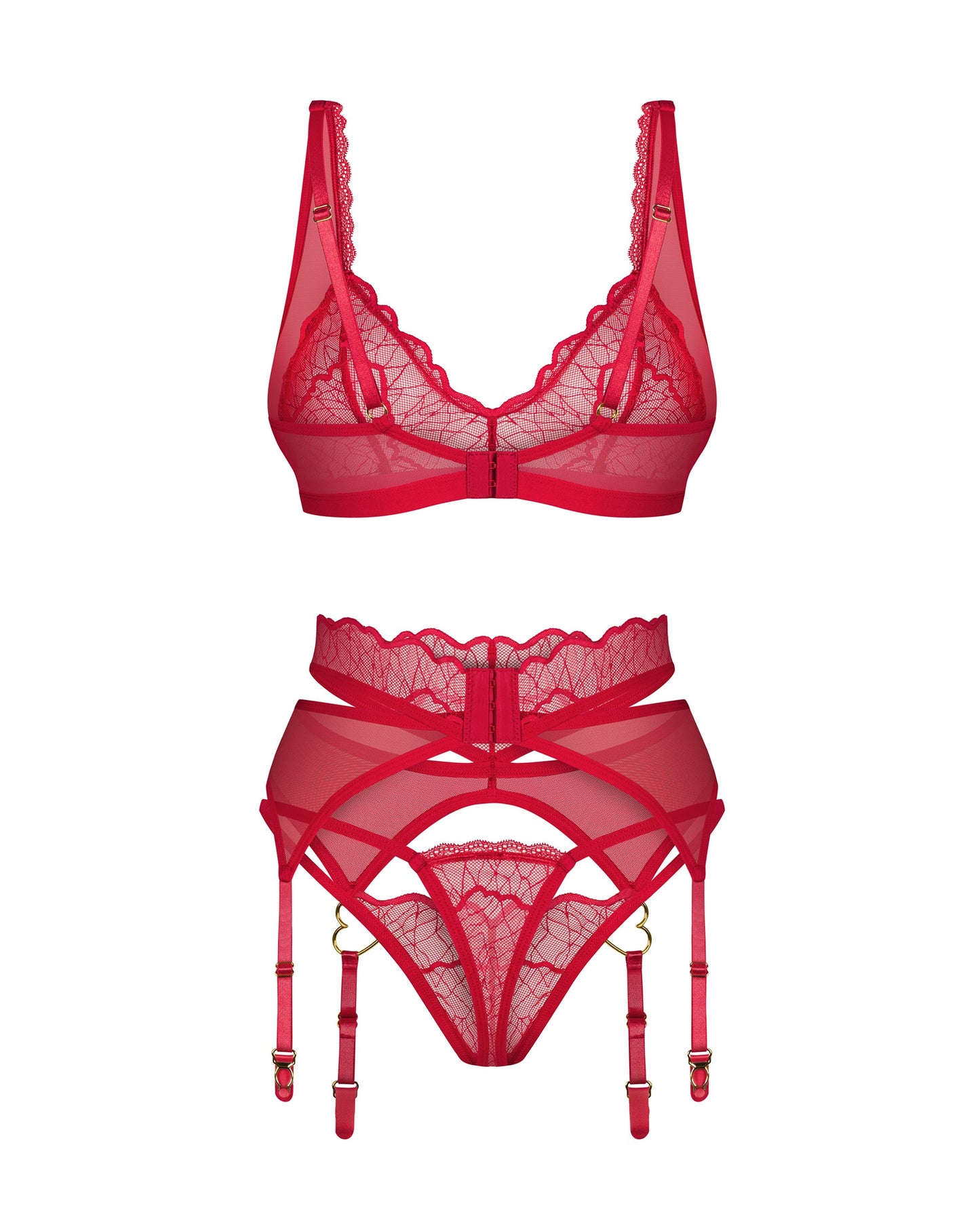 Obsessive Set 3 Piezas Cupide Desir Rojo S/M