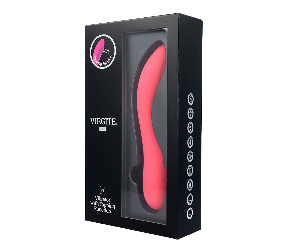 Vibrador Tapping Punto G Recargable V8 Rosa