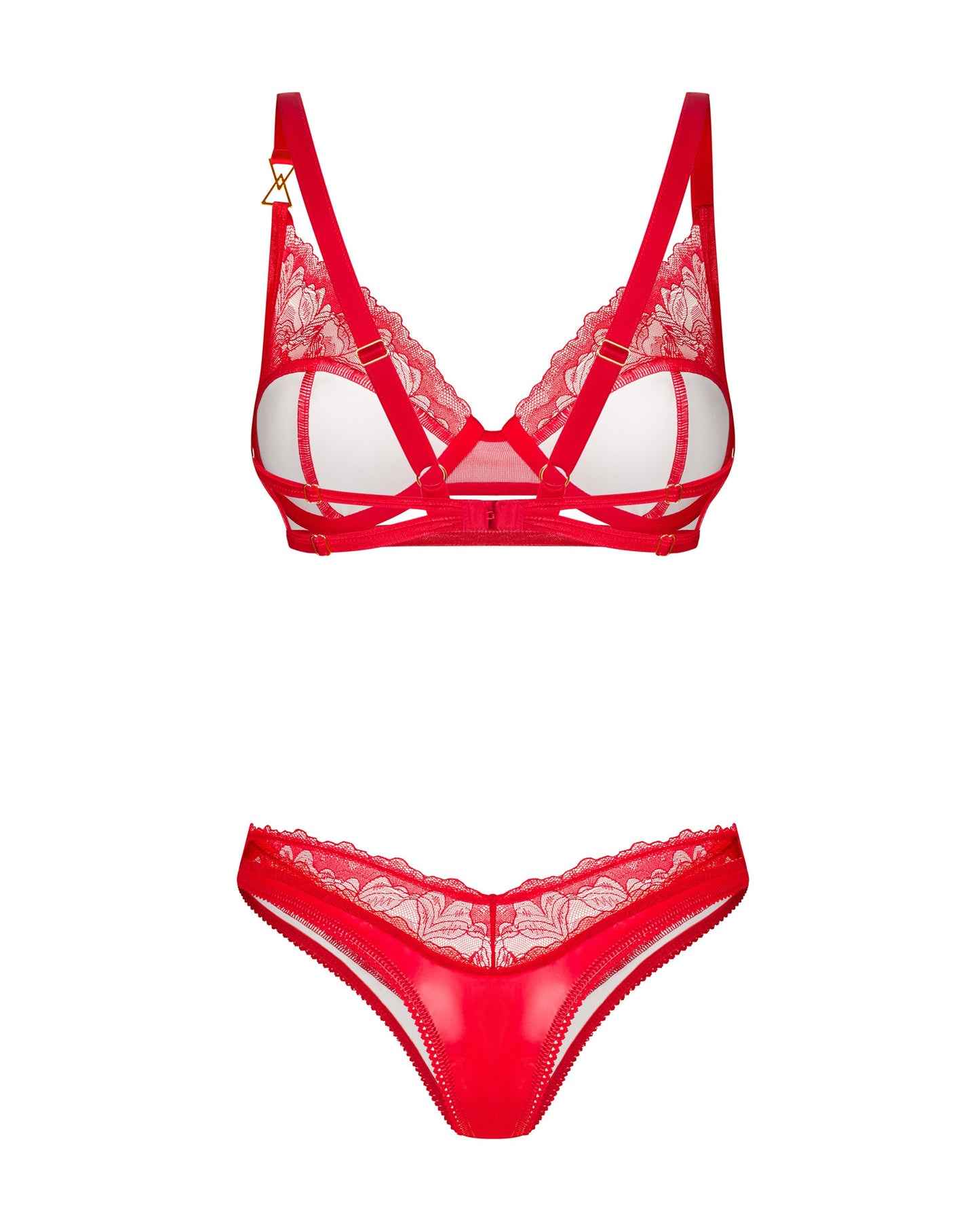 Obsessive Set 2 Piezas Aliosa Rojo S/M