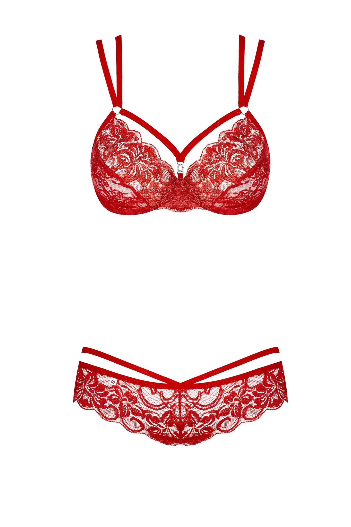 Obsessive Conjunto 860-SET-3 Rojo S/M