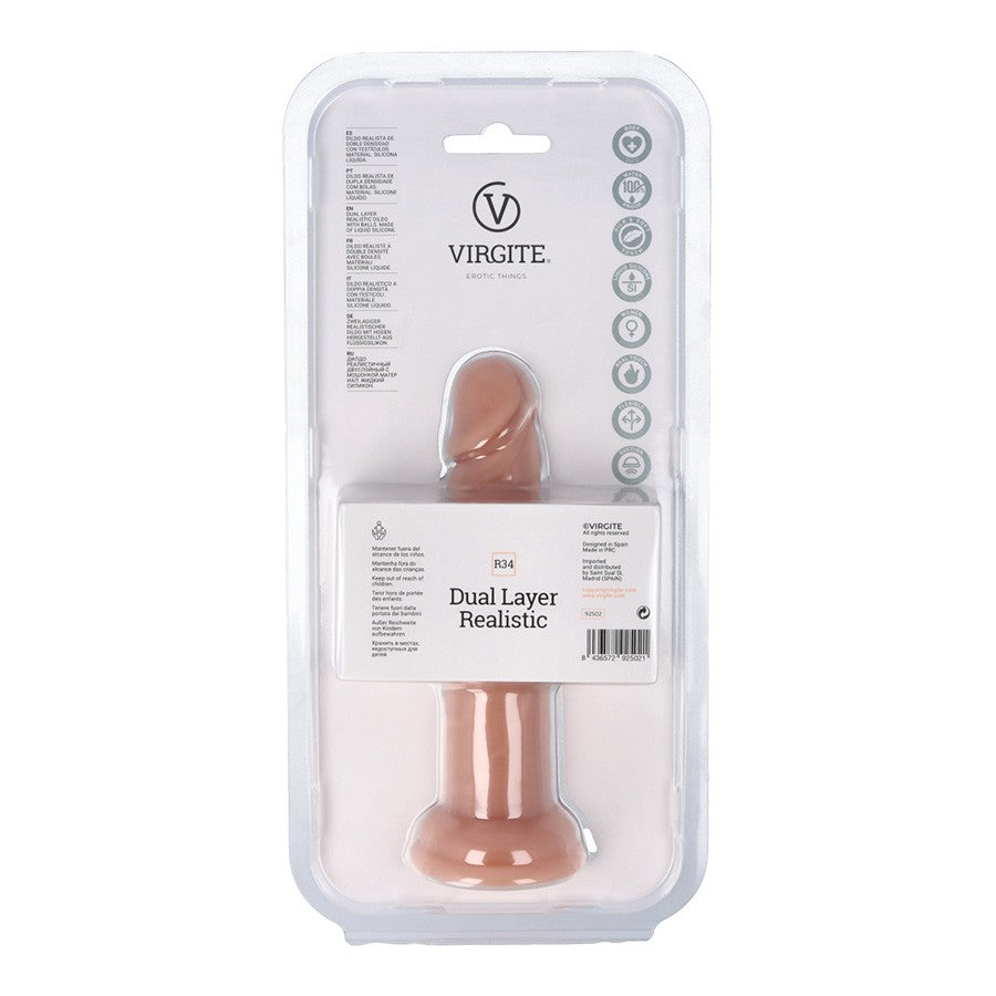 Dildo Dual Layer Realistic 16,5CM R34