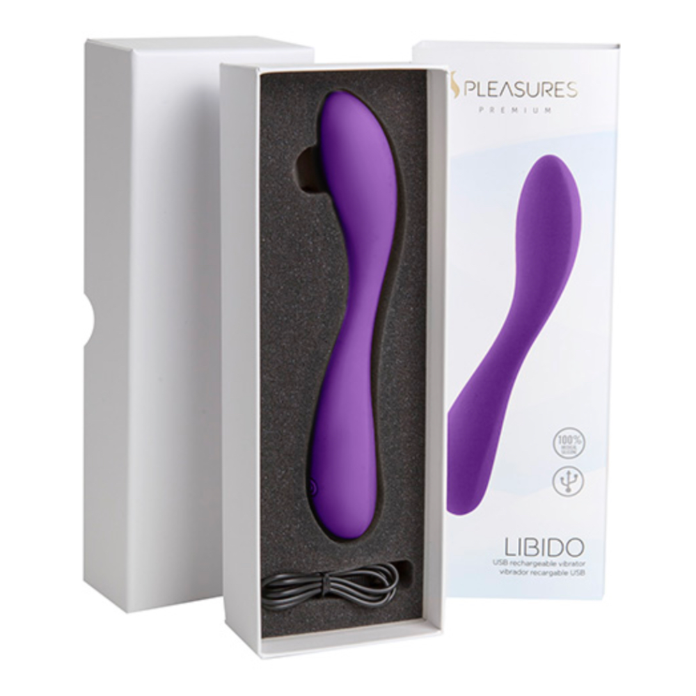 Vibrador Pleasures Libido Recargable Purple