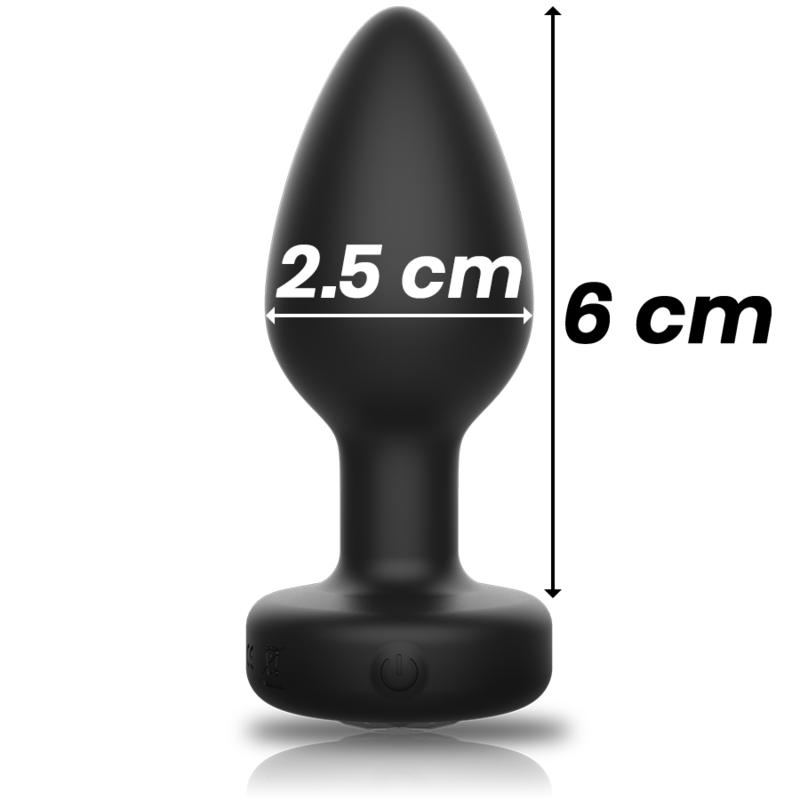 Plug Anal Con Control Remoto Recargable Talla S