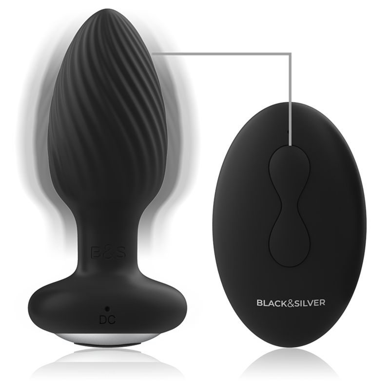 Plug Anal Wells Control Remoto Recargable Negro