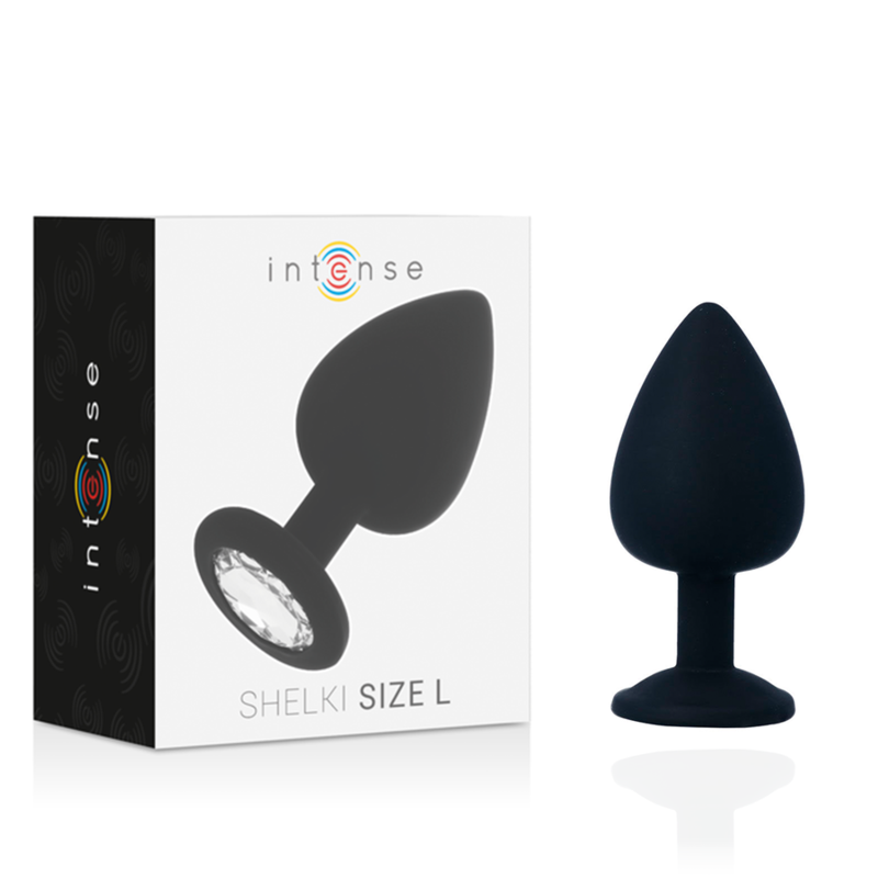 Plug Joya Anal Silicona Intense Negro L