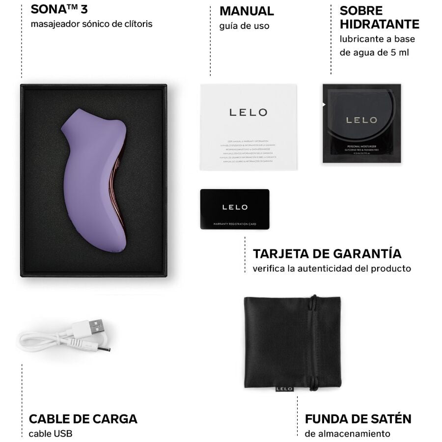 Lelo Sona 3 Masajeador Sónico Control Remoto