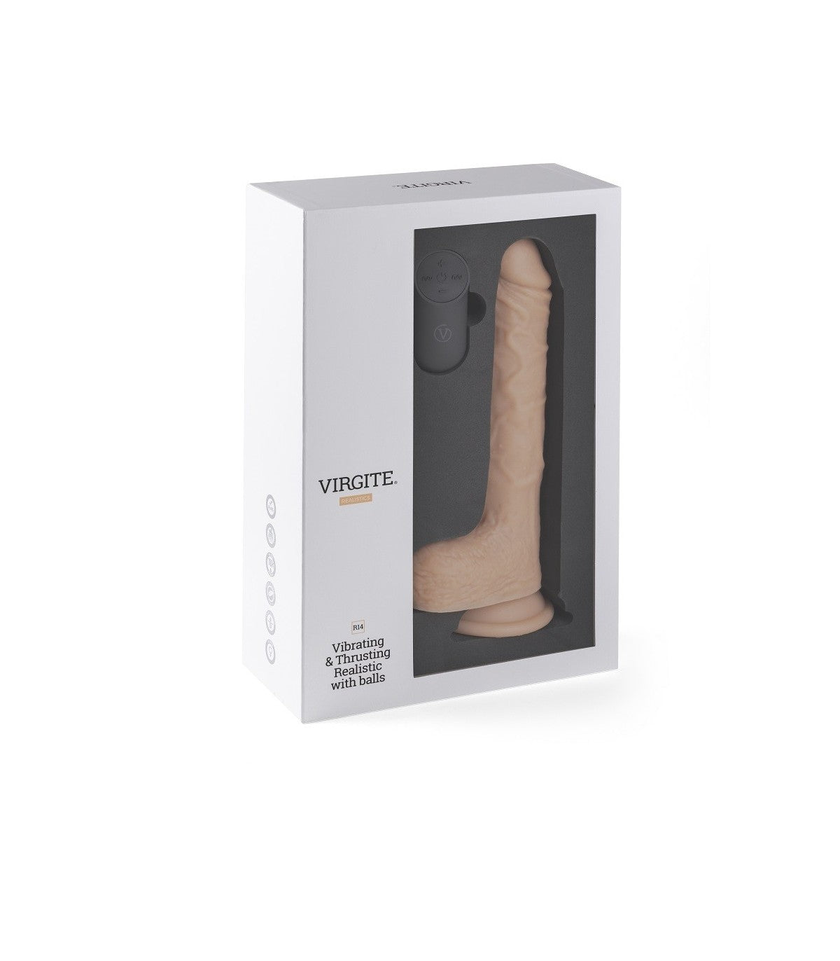 Vibrador Realístico R14 23CM Sube y Baja con Control Remoto