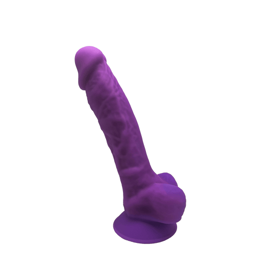 Silexd Dildo Silicona 7" Model 1 Thermo Reactive Purple