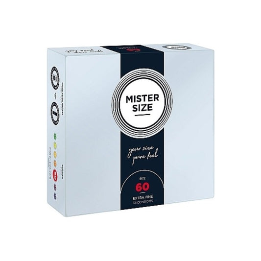 Preservativos Mister Size Pure Feel Extra Fino 60 MM 36 UDS