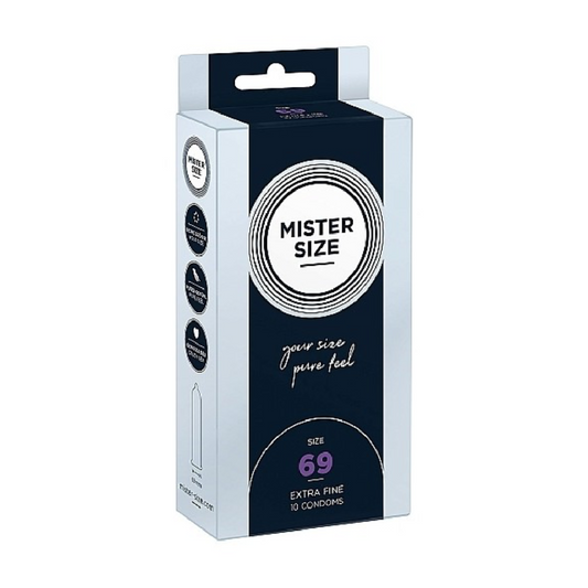 Preservativos Mister Size Pure Feel Extra Fino 69 MM 10 UDS