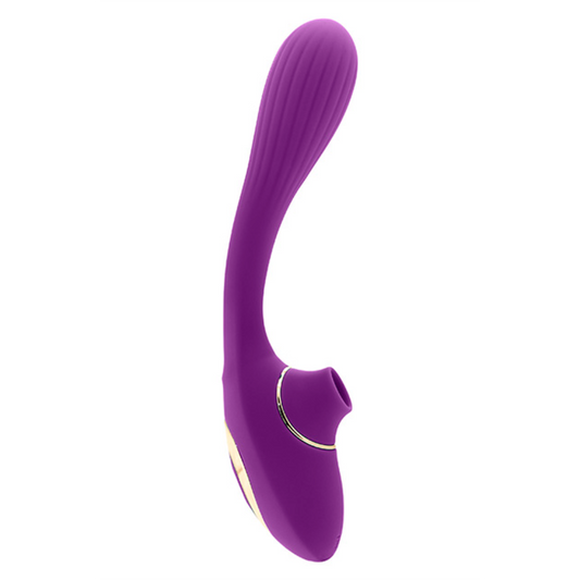 Succionador Vibrador Pleasures Dual Suction Purple