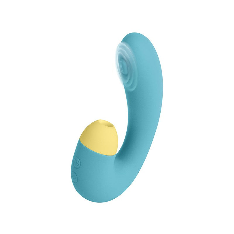 Succionador Vibrador Pleasures Blizzard Azul