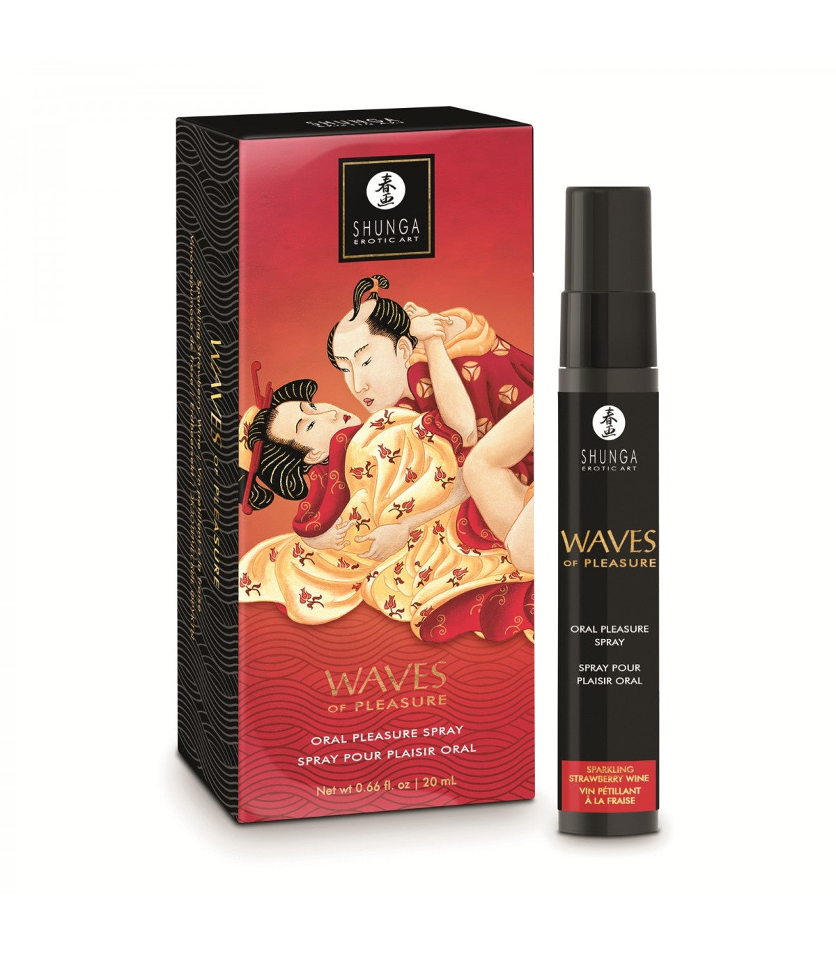 Shunga Spray Oral Waves Pleasure 20 ML Fresas Champagne