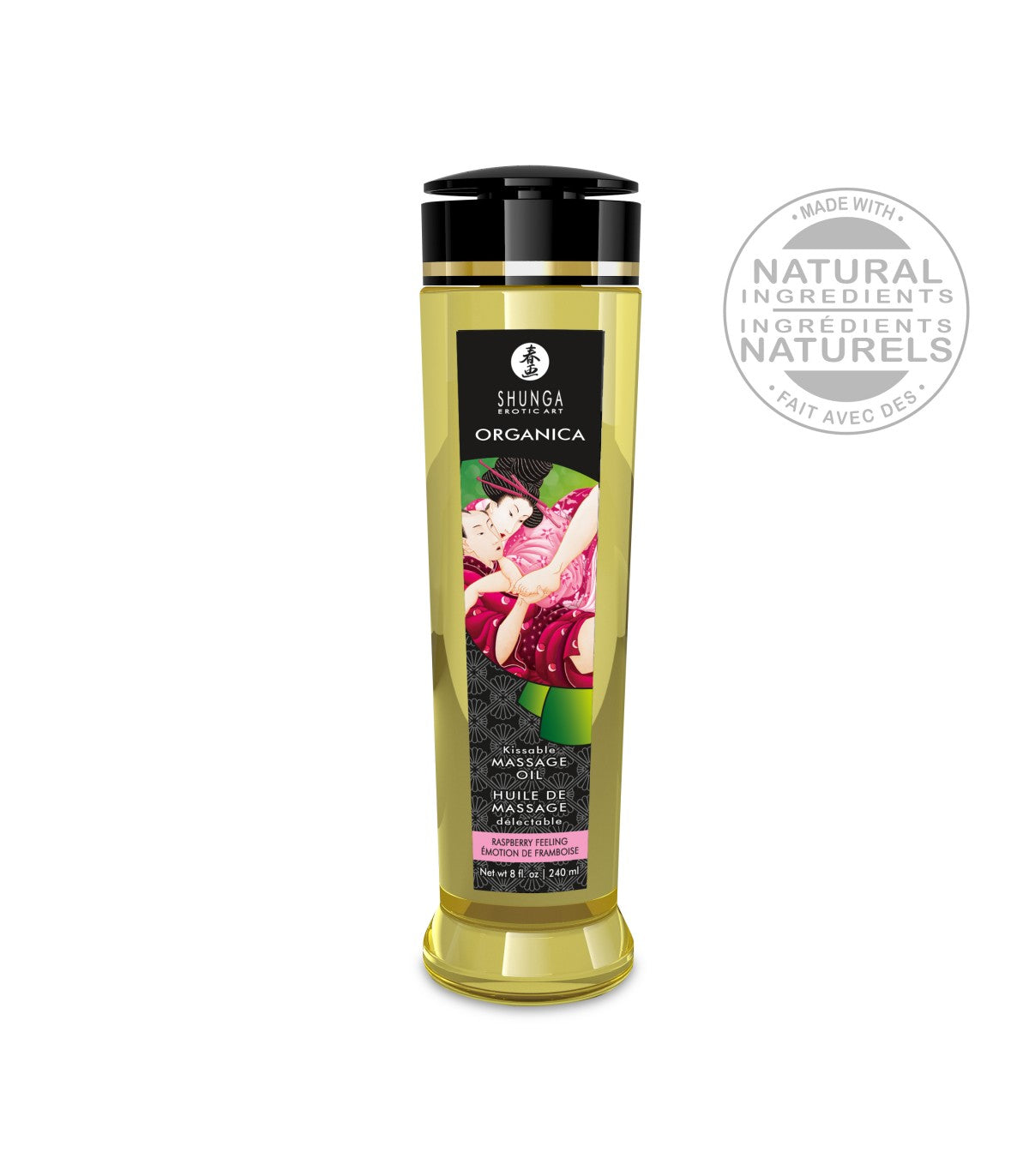 Aceite de Masaje Shunga Orgánico Frambuesa 240 ML