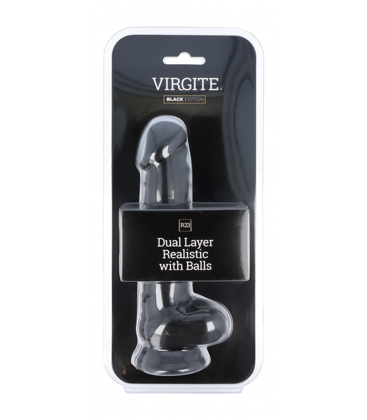 Dildo Dual Layer Realistic 20CM R23 Black