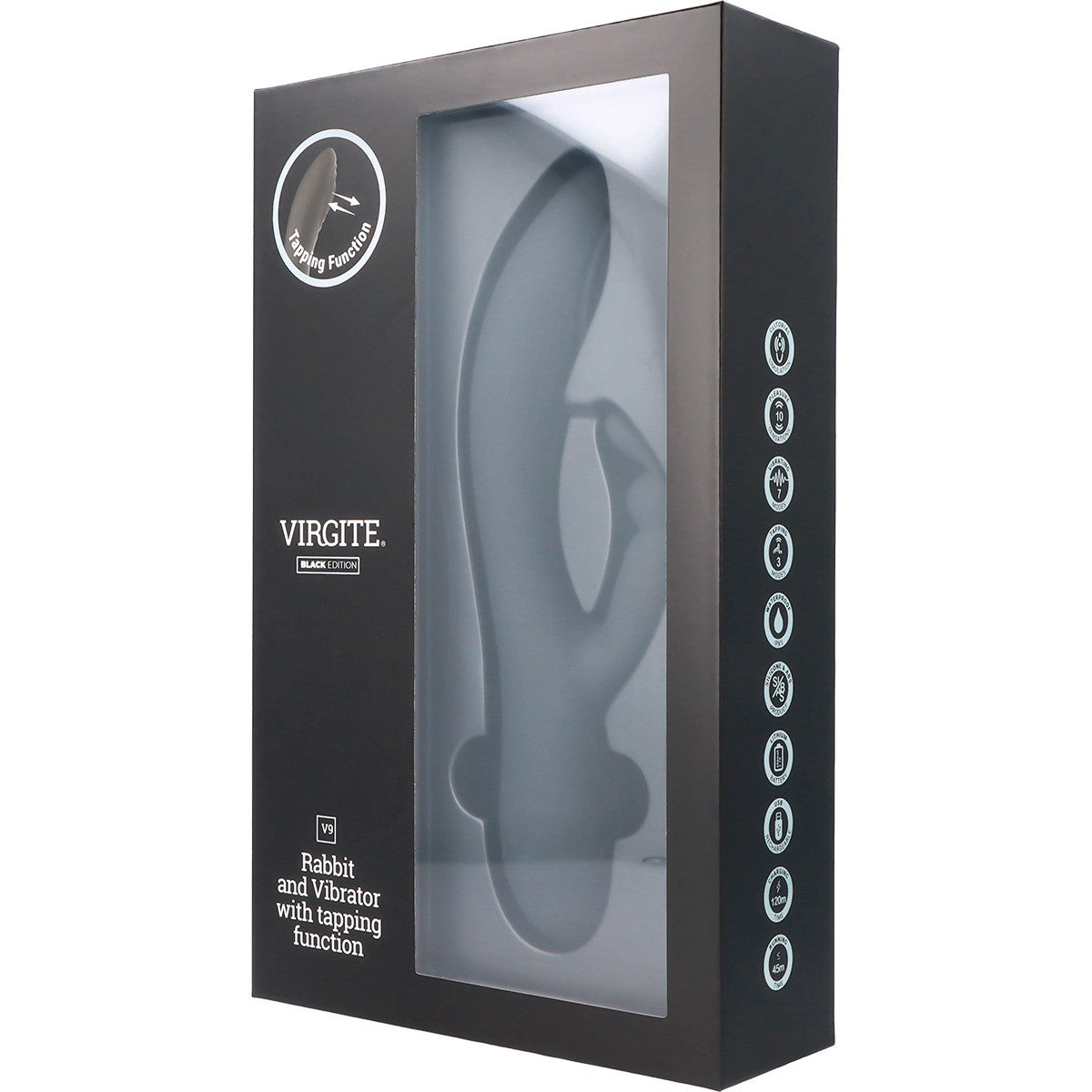 Vibrador Tapping Punto G Recargable V9 Negro