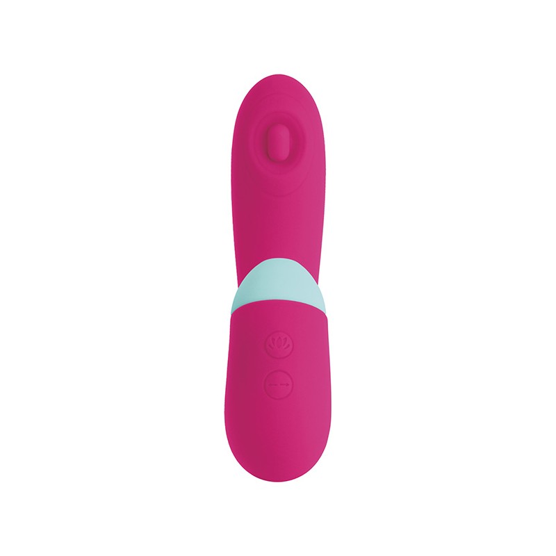 Succionador Vibrador Pleasures Blizzard Cereza