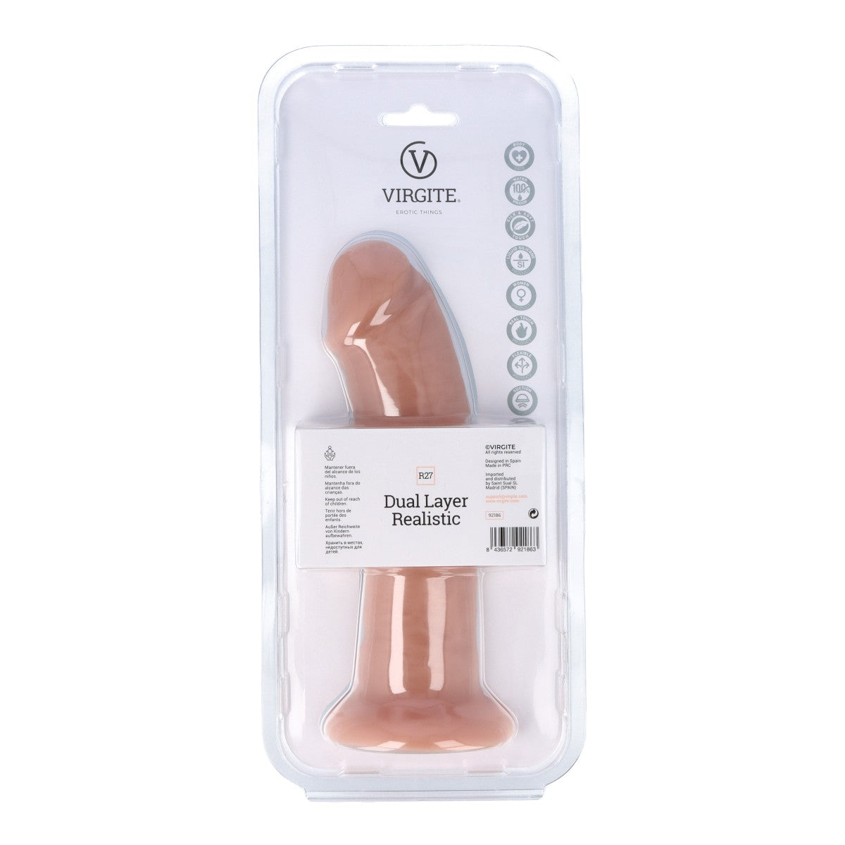 Dildo Dual Layer Realistic 21CM R27