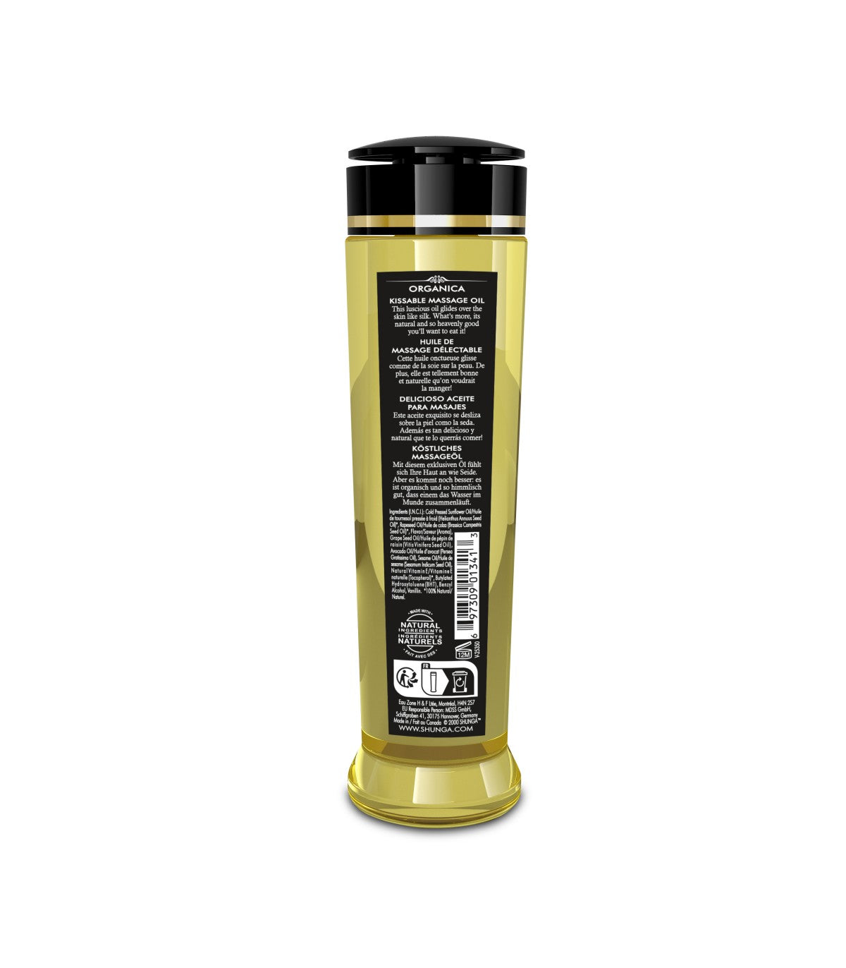 Aceite de Masaje Shunga Orgánico Frambuesa 240 ML