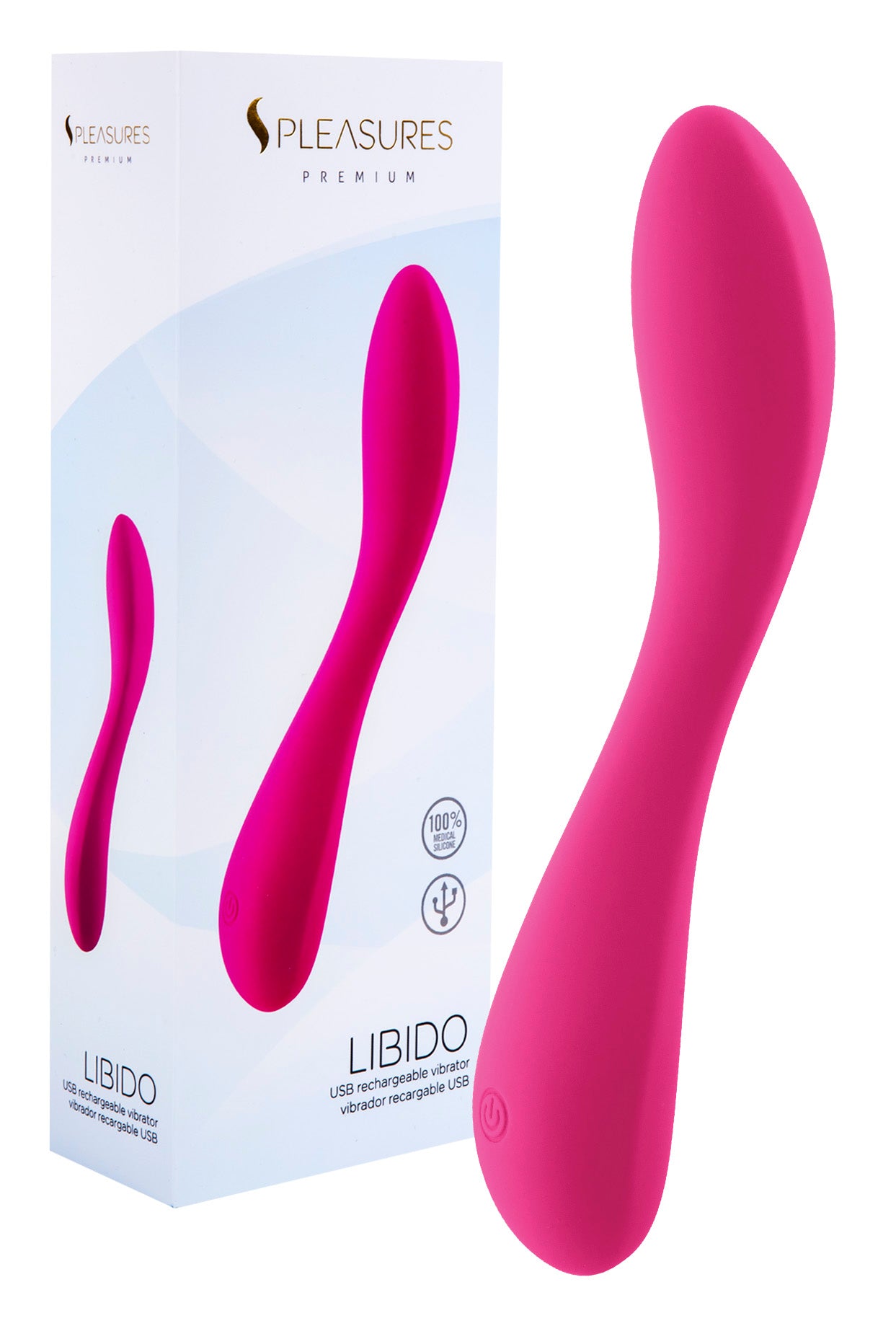 Vibrador Pleasures Libido Recargable Cereza