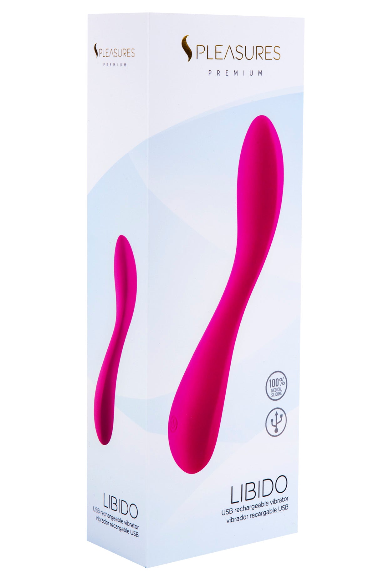 Vibrador Pleasures Libido Recargable Cereza