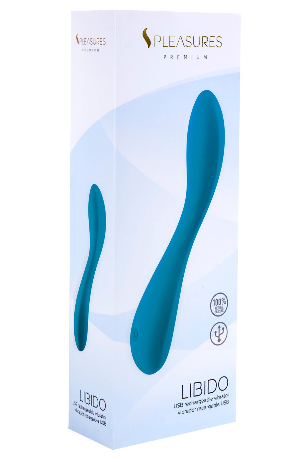 Vibrador Pleasures Libido Recargable Azul