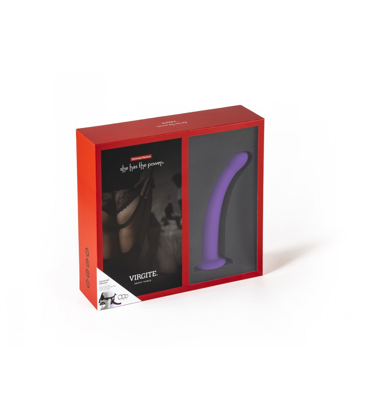 Arnés Con Dildo Morado Talla L  18,5CM