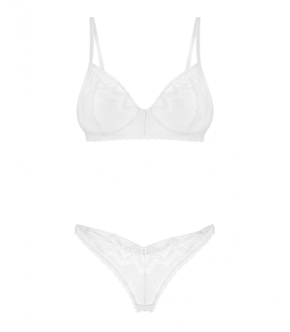 Obsessive Seductive Alissium 2 PCS Set Blanco M/L