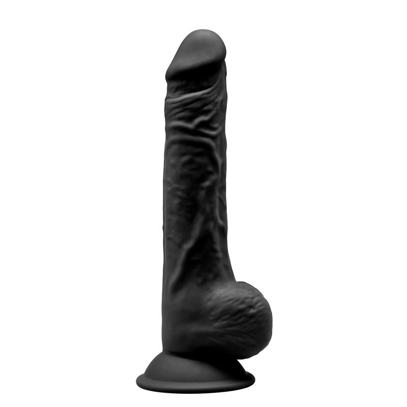 Silexd Dildo Silicona 9,5" Model 1 Thermo Reactive Negro 24CM