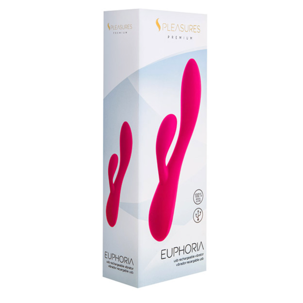 Vibrador Doble Euphoria Recargable Pink