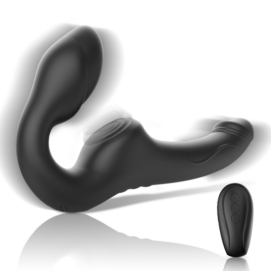 Arnés Doble Vibrador Control Remoto 3 Motores