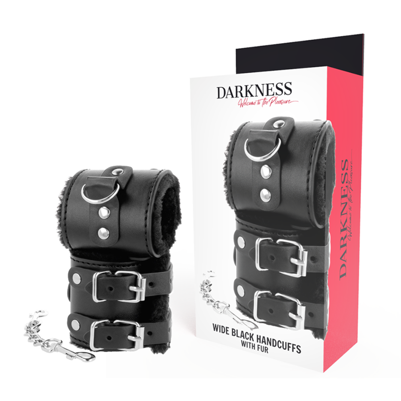Esposas Darkness Black Forradas Wide