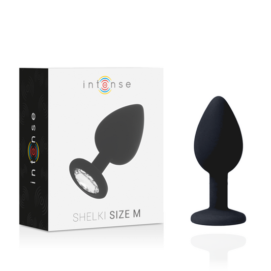 Plug Joya Anal Silicona Intense Negro M