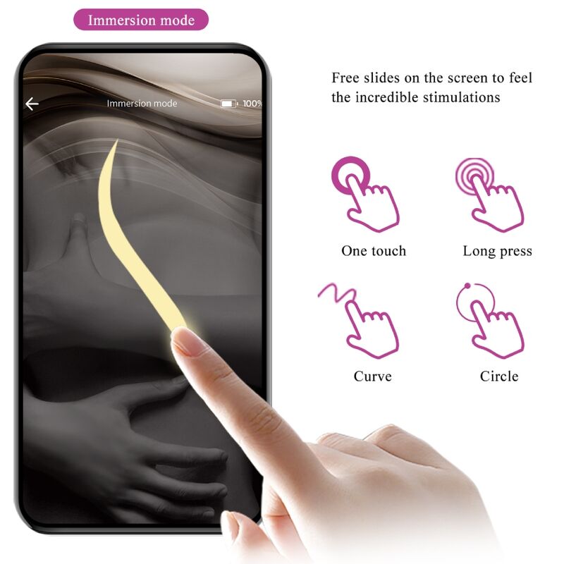 Vibrador Ethan Morado Recargable APP Control Remoto