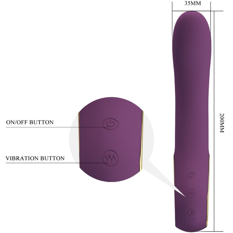 Vibrador Ethan Morado Recargable APP Control Remoto