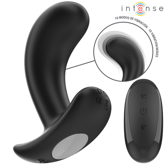 Plug Anal 10 Velocidades Control Remoto Recargable Negro