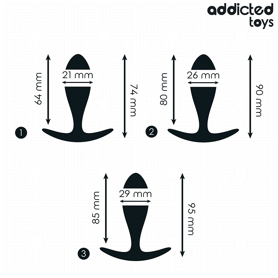 Set de 3 Plug Anal Silicona