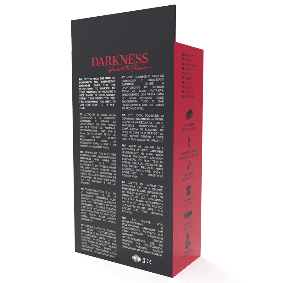 Esposas Darkness Black Forradas Wide