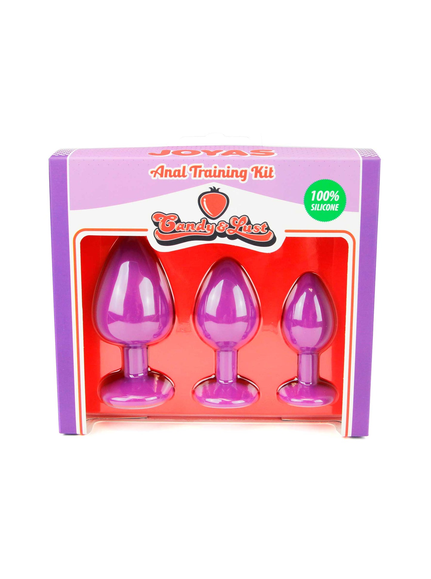 Kit 3 Joyas Anal Silicona Purple