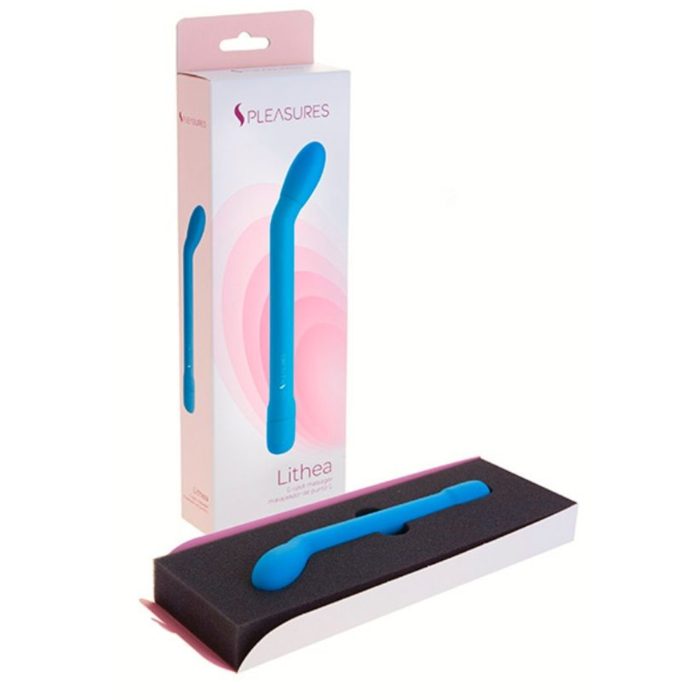 Vibrador Masajeador Punto G Lithea Azul Recargable