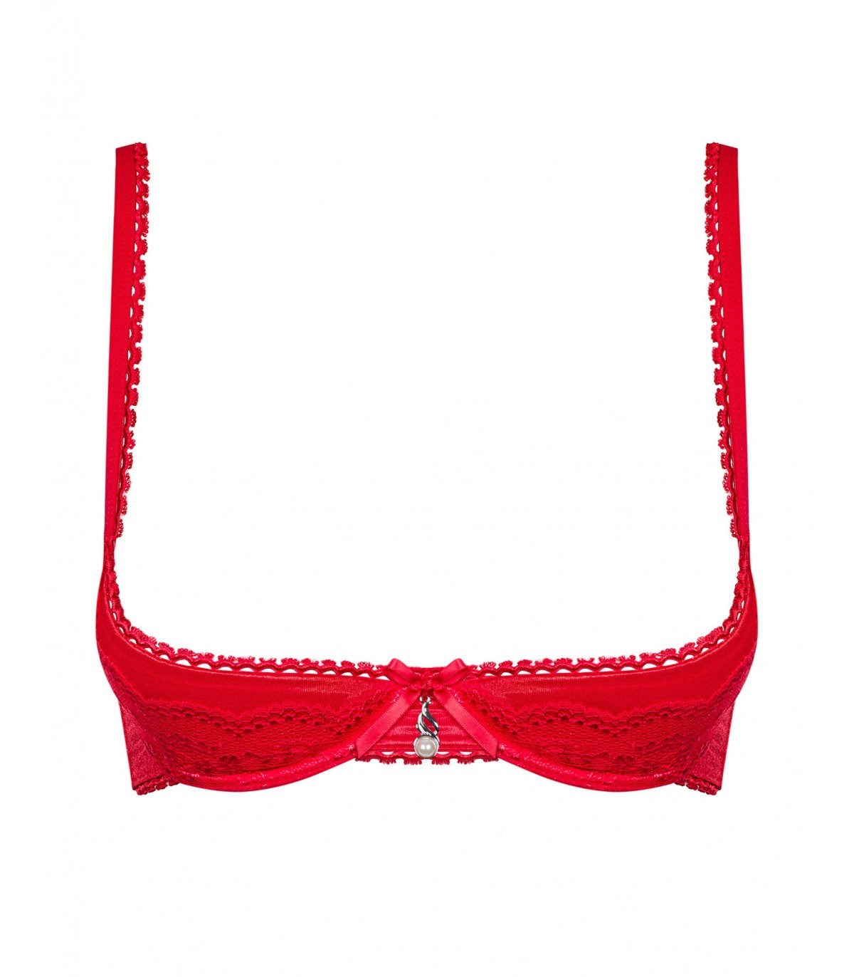 Obsessive Half-Bra S/M Rojo