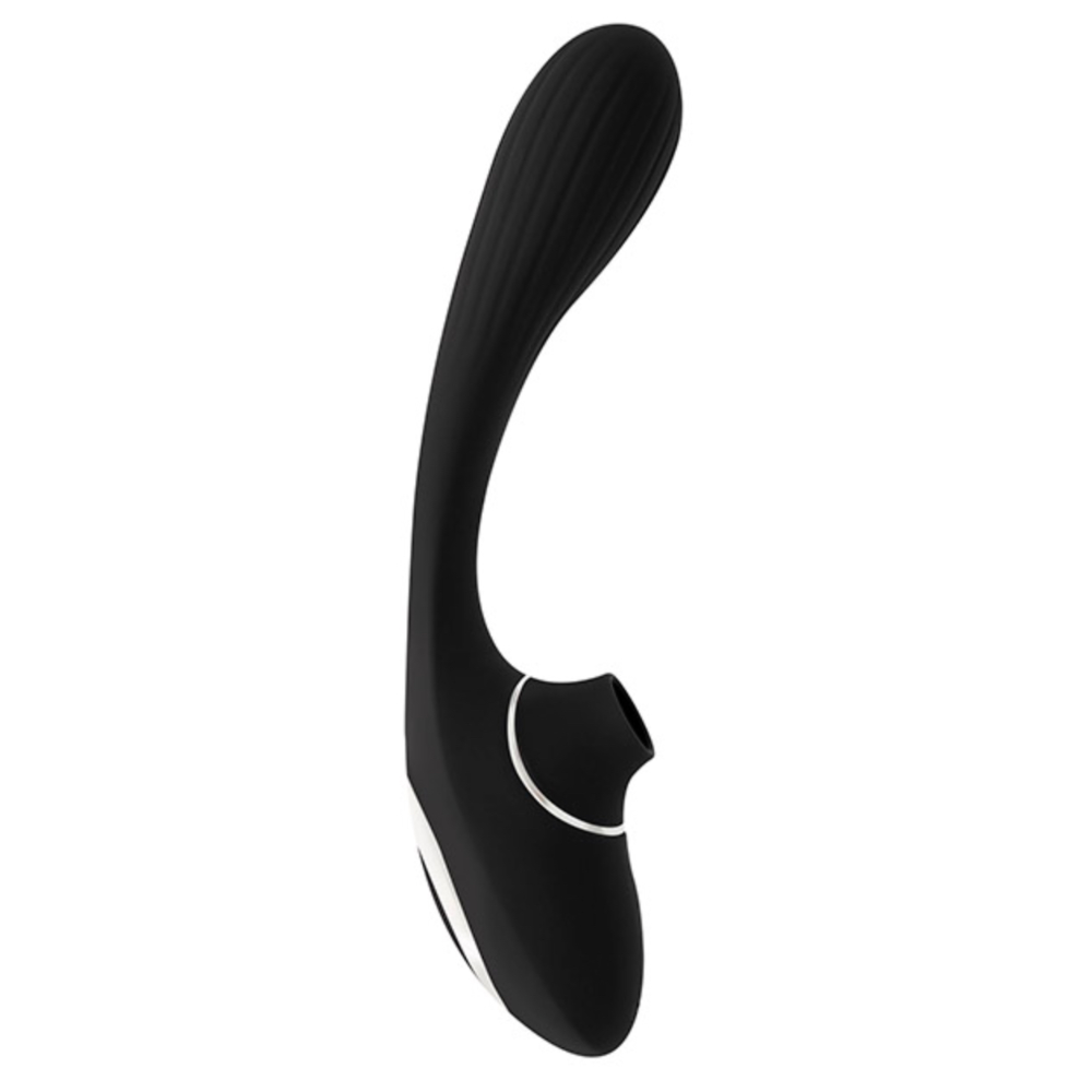 Succionador Vibrador Pleasures Dual Suction Black