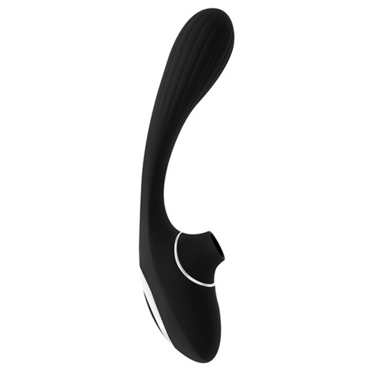 Succionador Vibrador Pleasures Dual Suction Black