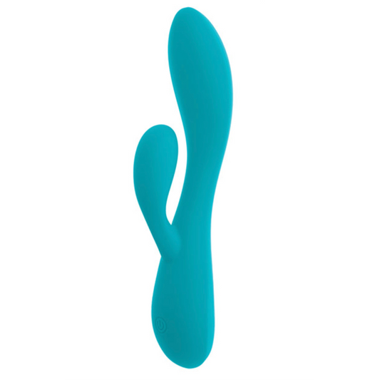 Vibrador Doble Euphoria Recargable Turquesa