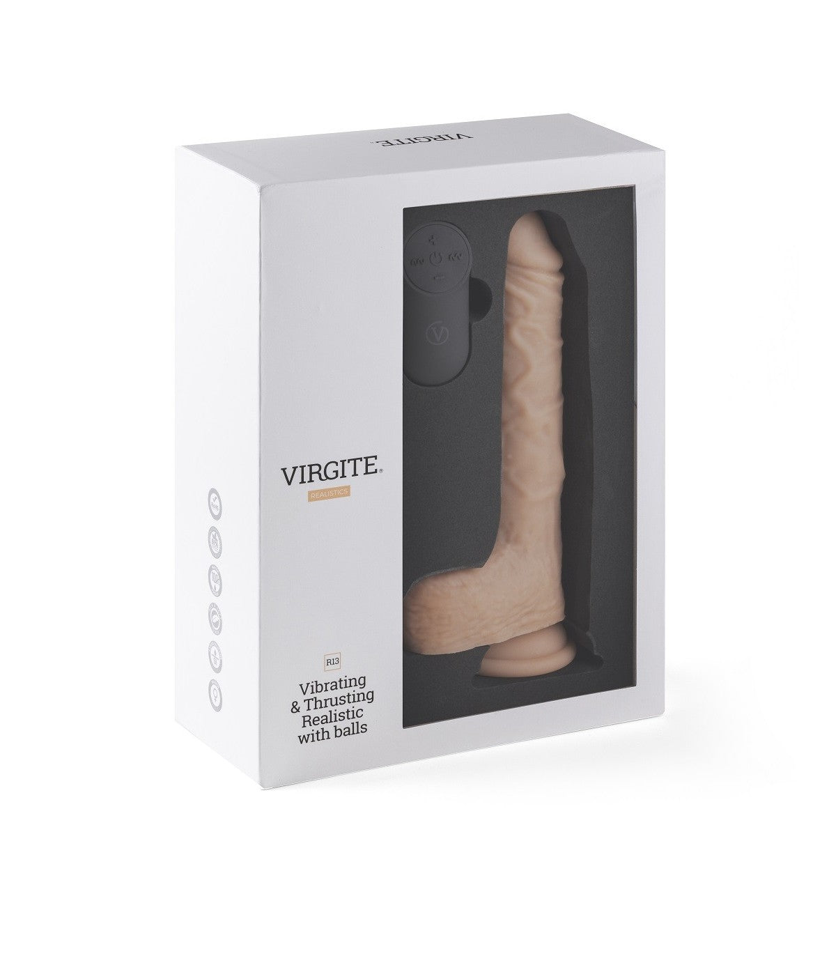 Vibrador Realístico R13 20CM Sube y Baja con Control Remoto