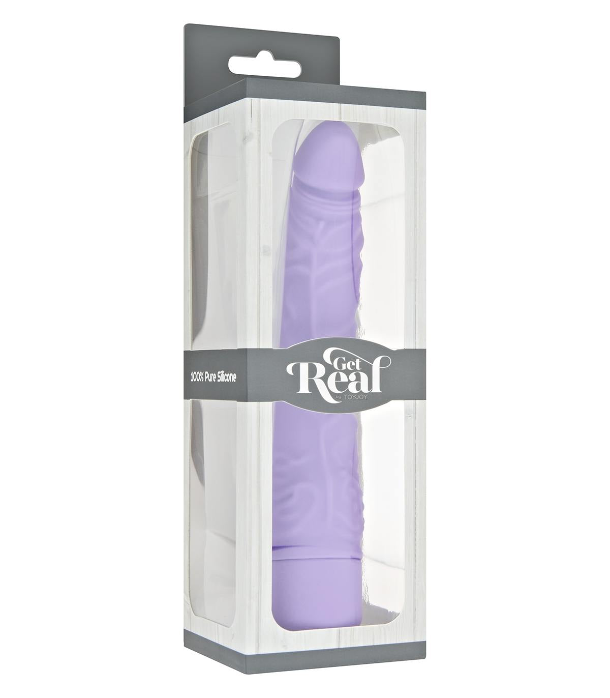 Vibrador Classic Slim Silicona Purpura Fino