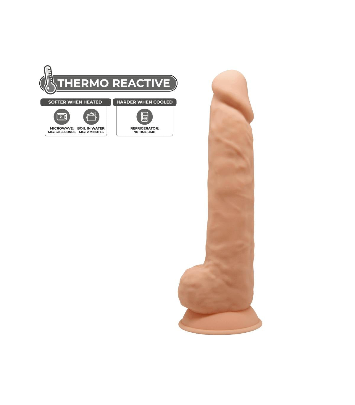 Silexd Dildo Silicona 10" Model 1 Thermo Reactive