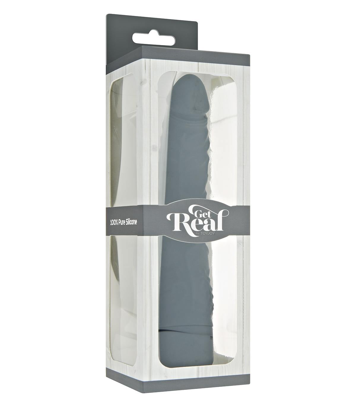 Vibrador Classic Slim Silicona Negro Fino