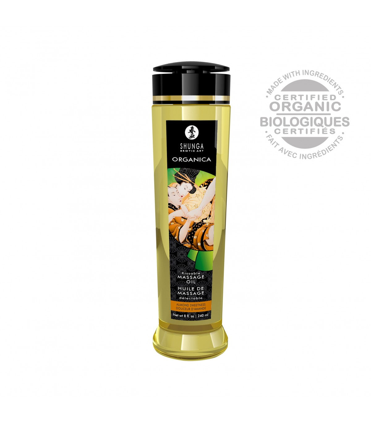 Aceite de Masaje Shunga Orgánico Almendras 240 ML