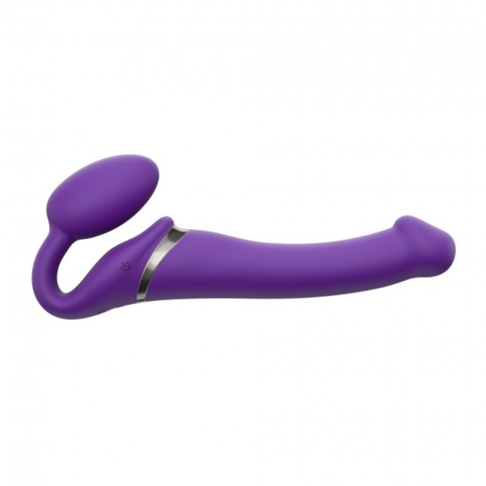 Arnés Doble Flexible Silicona Vibración Talla M USB Mando